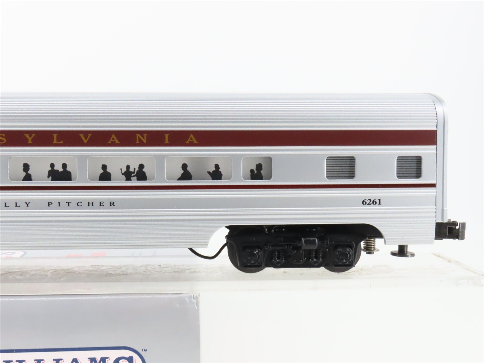 O 3-Rail Williams LL730 PRR Luxury Liner 60' Aluminum Diner Passenger #6261