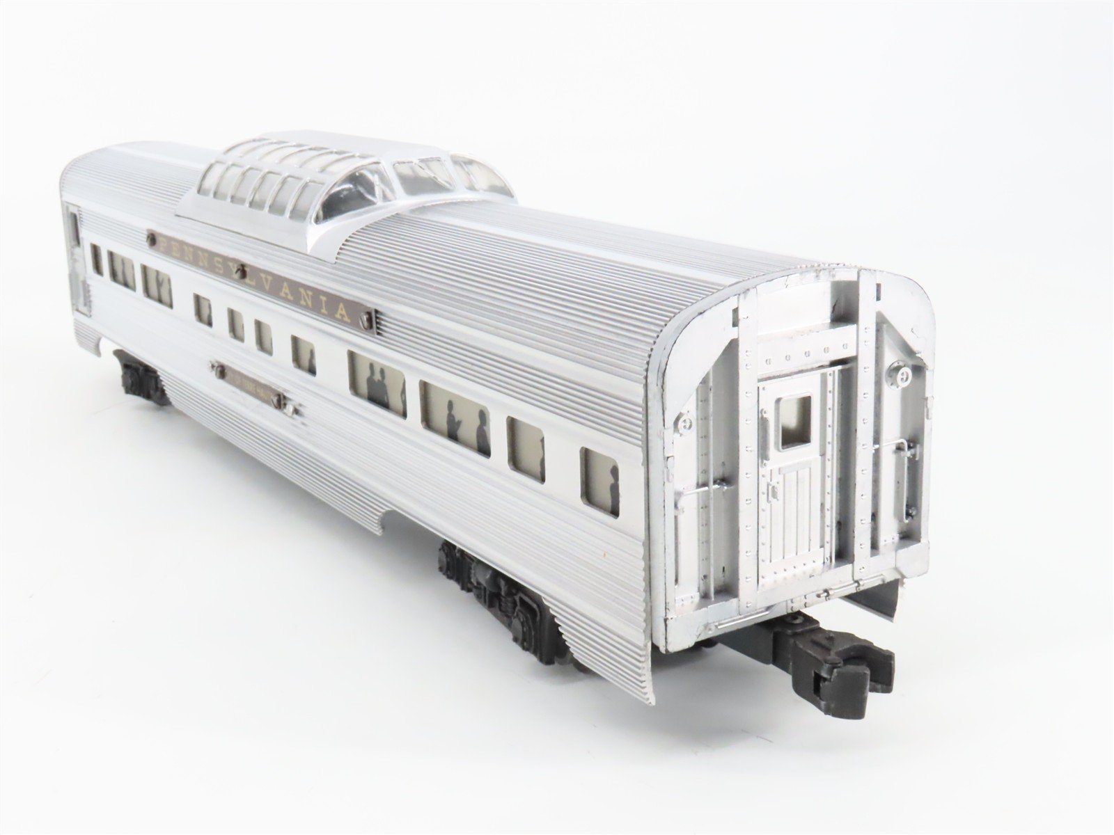 O Gauge 3-Rail Lionel PRR Pennsylvania Aluminum Vista Dome Passenger Car #2532