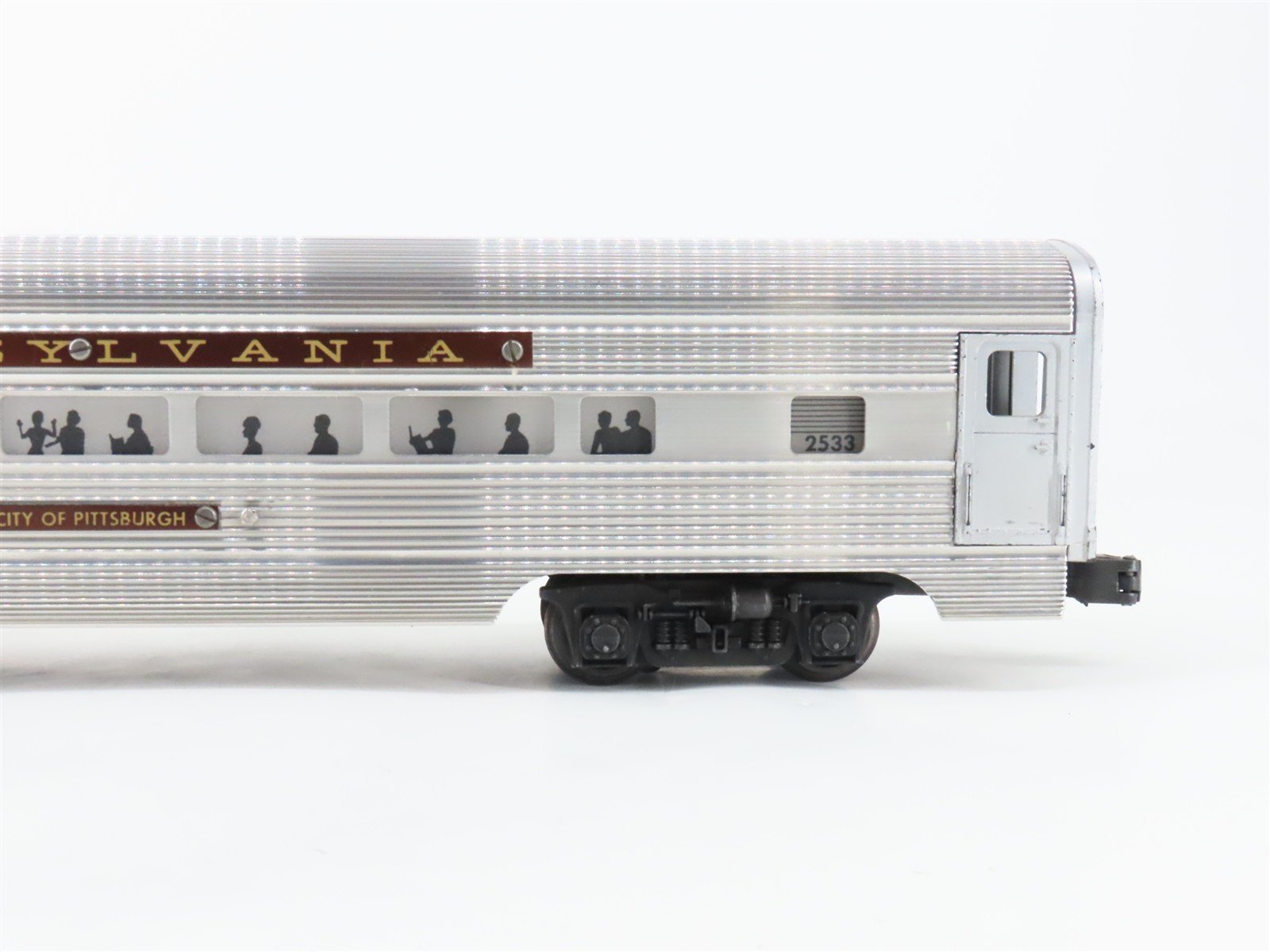 O Gauge 3-Rail Lionel PRR Pennsylvania Aluminum Sleeper Passenger Car #2533