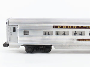 O Gauge 3-Rail Lionel PRR Pennsylvania Aluminum Observation Passenger Car #2531