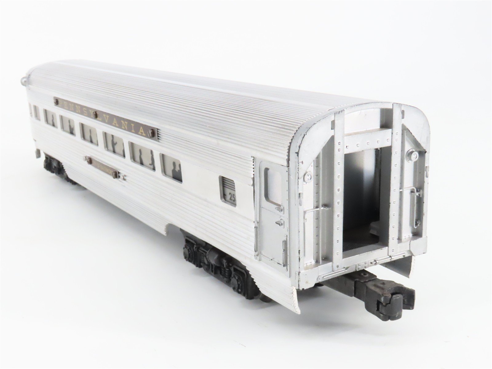 O Gauge 3-Rail Lionel PRR Pennsylvania Aluminum Observation Passenger Car #2531