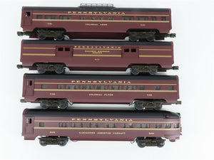 O Gauge 3-Rail MTH MT-6017 PRR Pennsylvania Aluminum Passenger 4-Car Set