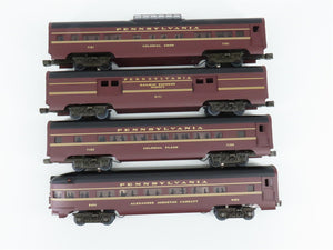 O Gauge 3-Rail MTH MT-6017 PRR Pennsylvania Aluminum Passenger 4-Car Set