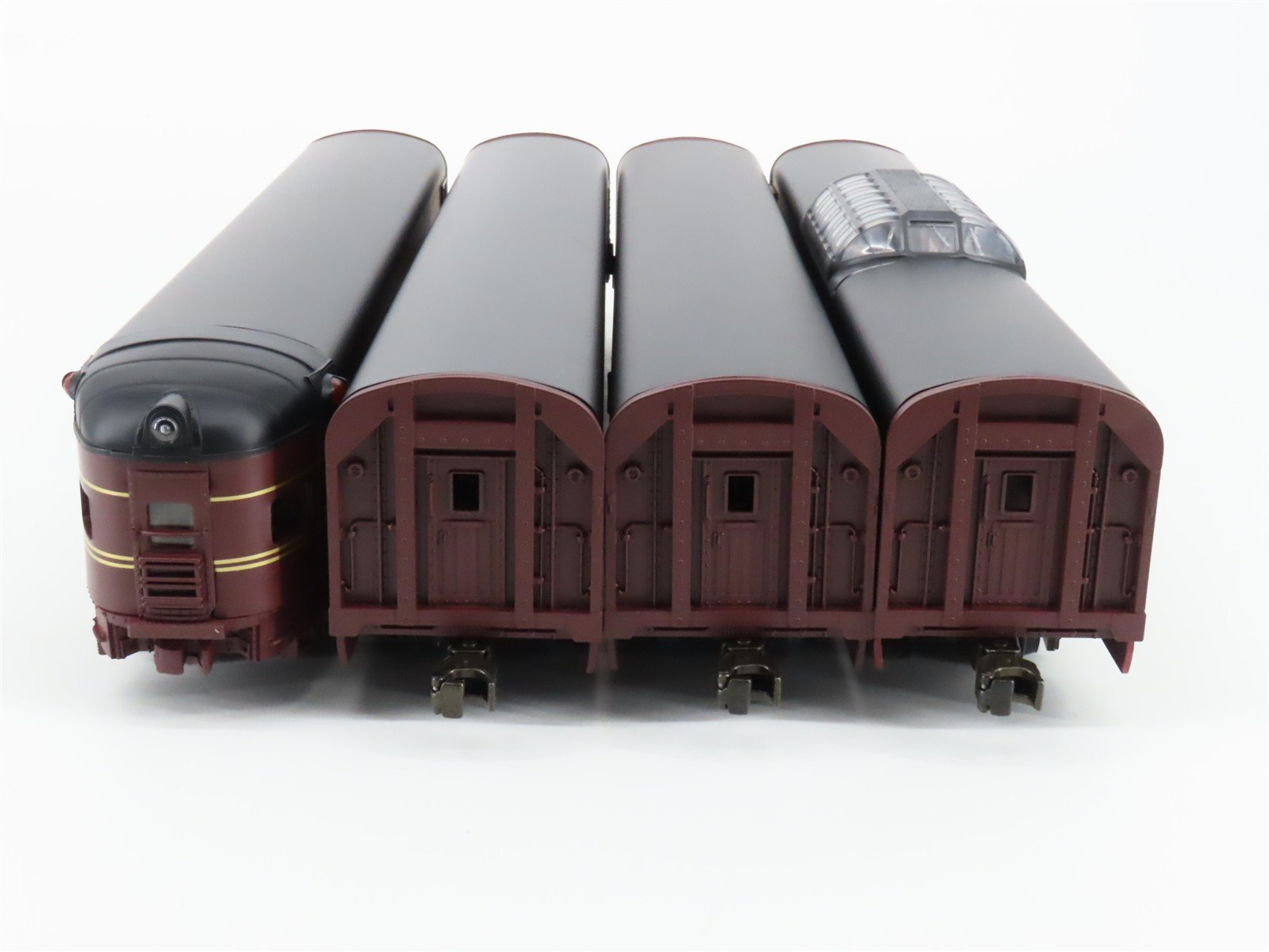 O Gauge 3-Rail MTH MT-6017 PRR Pennsylvania Aluminum Passenger 4-Car Set