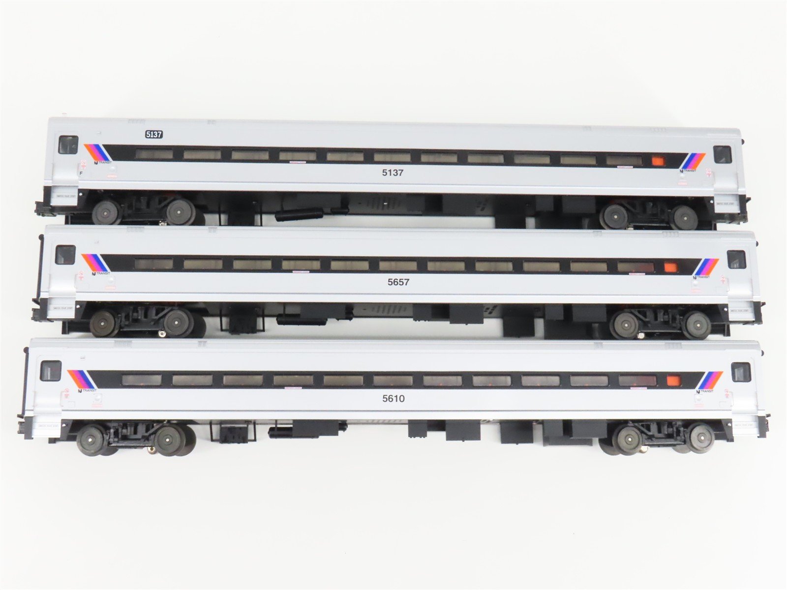 O Gauge 3-Rail Atlas 6215 NJ Transit Comet II Commuter Passenger 3-Car Set