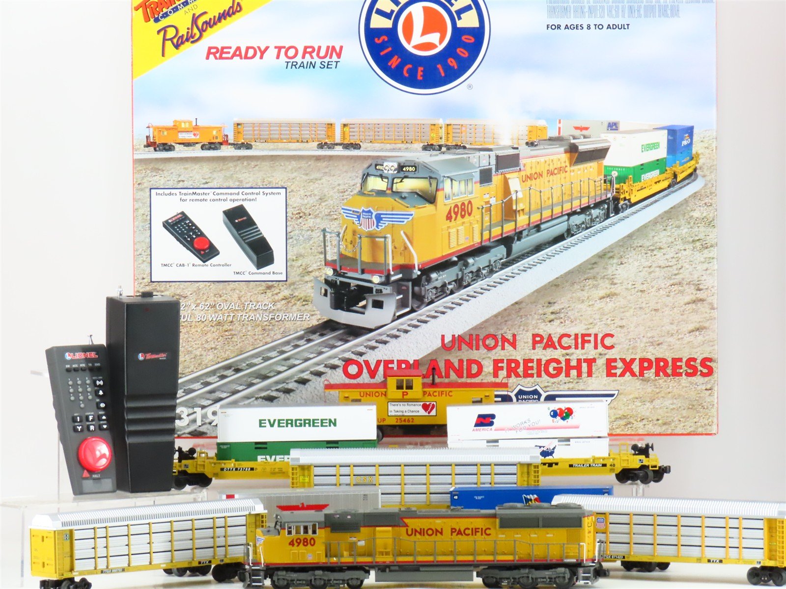 O Gauge 3-Rail Lionel 6-31989 UP Overland Express Diesel Freight Set w/TMCC