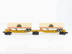 O Gauge 3-Rail Lionel 6-16345 TTUX Southern Pacific Flat Car w/ Trailers Set