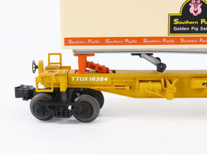 O Gauge 3-Rail Lionel 6-16345 TTUX Southern Pacific Flat Car w/ Trailers Set