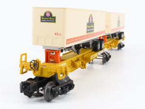 O Gauge 3-Rail Lionel 6-16345 TTUX Southern Pacific Flat Car w/ Trailers Set