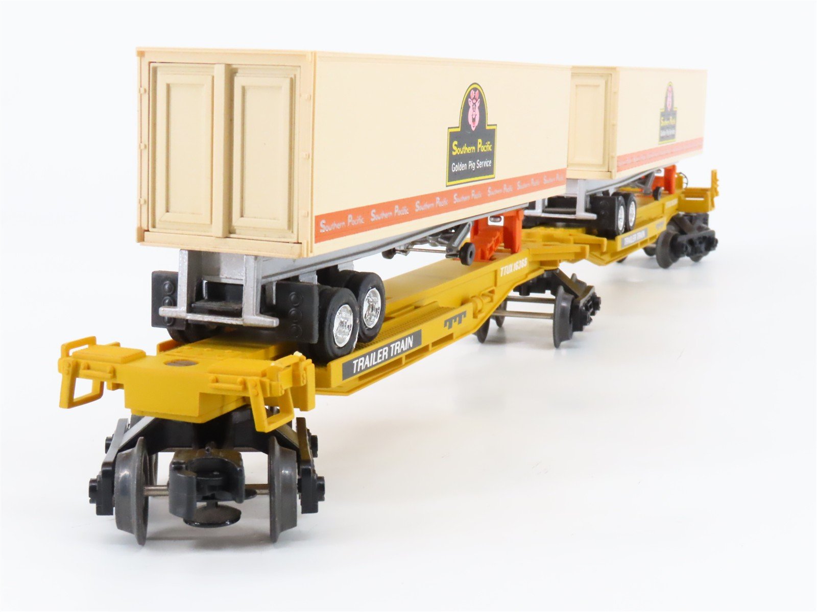 O Gauge 3-Rail Lionel 6-16345 TTUX Southern Pacific Flat Car w/ Trailers Set