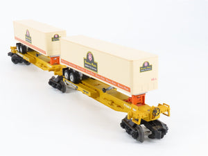 O Gauge 3-Rail Lionel 6-16345 TTUX Southern Pacific Flat Car w/ Trailers Set