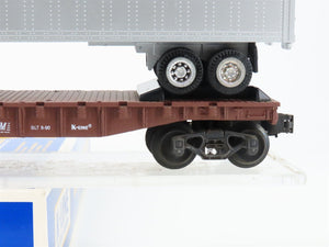 O Gauge 3-Rail K-Line WM Western Maryland Flat Car #6631 w/ Tractor Trailer
