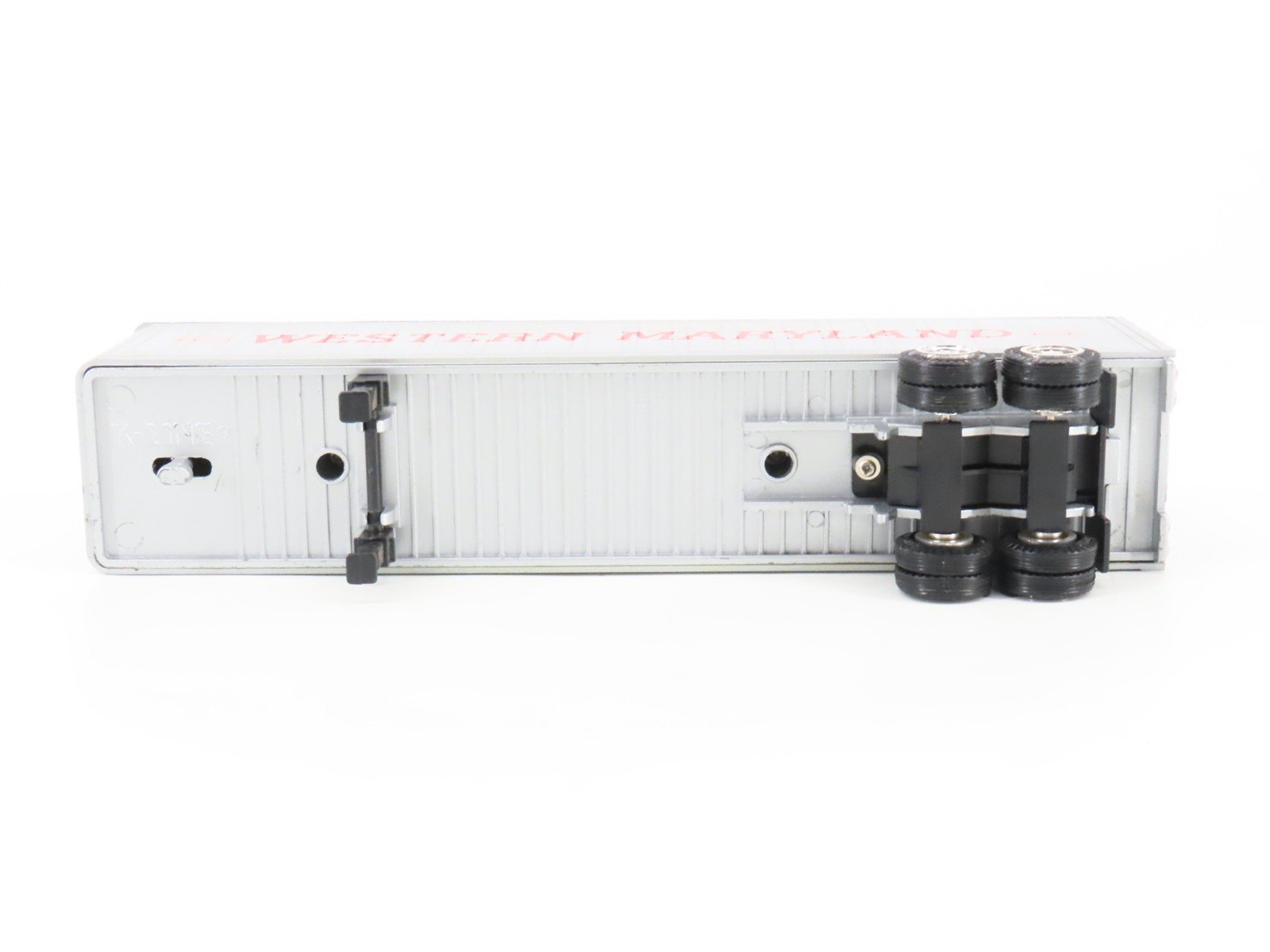 O Gauge 3-Rail K-Line WM Western Maryland Flat Car #6631 w/ Tractor Trailer
