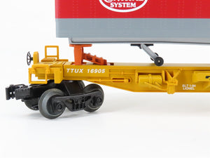 O Gauge 3-Rail Lionel 6-16904 TTUX NYC New York Central Flat Car w/ Trailers