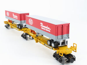O Gauge 3-Rail Lionel 6-16904 TTUX NYC New York Central Flat Car w/ Trailers