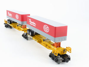 O Gauge 3-Rail Lionel 6-16904 TTUX NYC New York Central Flat Car w/ Trailers