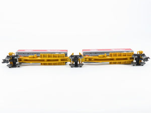 O Gauge 3-Rail Lionel 6-16904 TTUX NYC New York Central Flat Car w/ Trailers