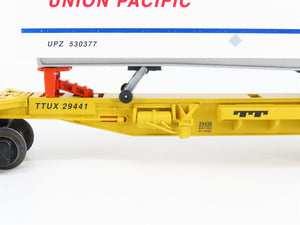 O Gauge 3-Rail Lionel 6-29438 TTUX UP Union Pacific Flat Car w/ Trailers