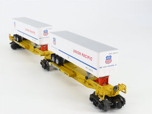 O Gauge 3-Rail Lionel 6-29438 TTUX UP Union Pacific Flat Car w/ Trailers