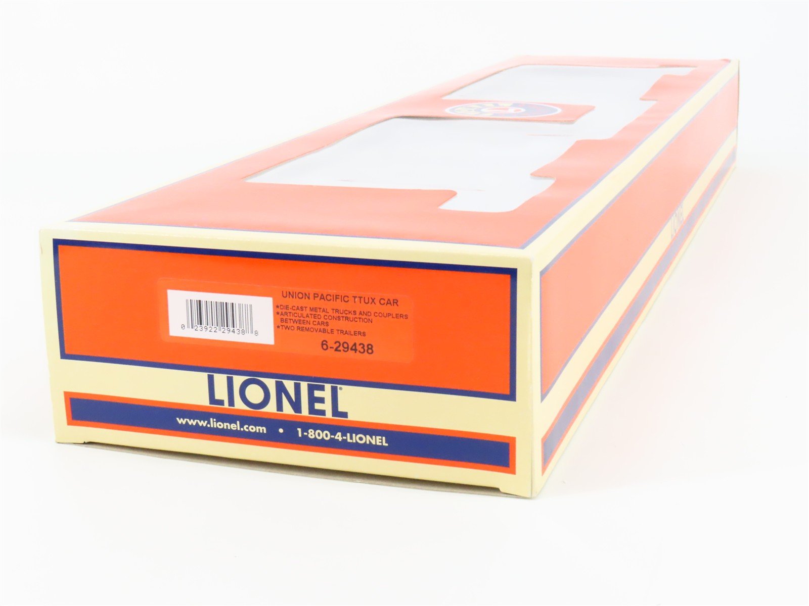 O Gauge 3-Rail Lionel 6-29438 TTUX UP Union Pacific Flat Car w/ Trailers