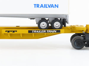 O Gauge 3-Rail Lionel TTUX Trailer Train Flat Car w/ CR Conrail Trailers