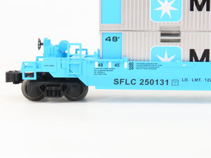 O Gauge 3-Rail Lionel 6-36935 SFLC Maersk Maxi Stack Flat Car w/ Containers