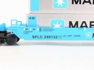O Gauge 3-Rail Lionel 6-36935 SFLC Maersk Maxi Stack Flat Car w/ Containers
