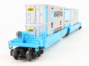 O Gauge 3-Rail Lionel 6-36935 SFLC Maersk Maxi Stack Flat Car w/ Containers