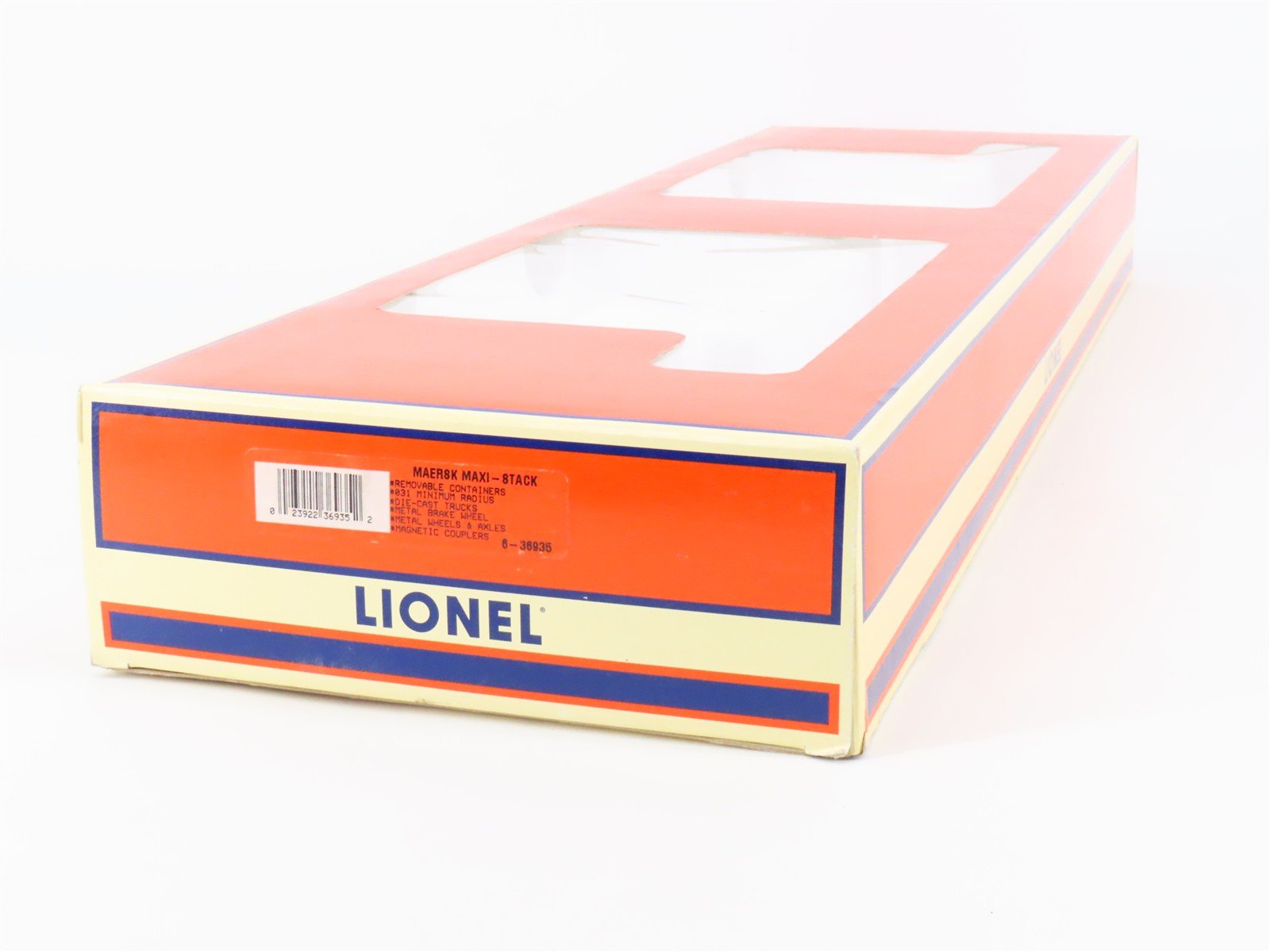 O Gauge 3-Rail Lionel 6-36935 SFLC Maersk Maxi Stack Flat Car w/ Containers