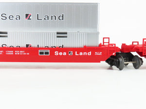 O Gauge 3-Rail Lionel 6-16936 NYSW Sea Land Maxi Stack Flat Car w/ Containers