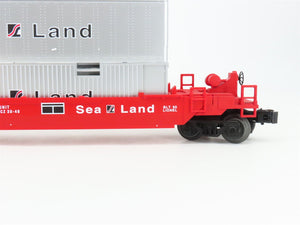 O Gauge 3-Rail Lionel 6-16936 NYSW Sea Land Maxi Stack Flat Car w/ Containers