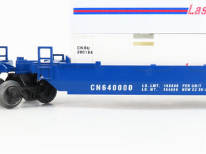 O Gauge 3-Rail Lionel 6-16912 CN Canadian National Flat Car w/ Containers