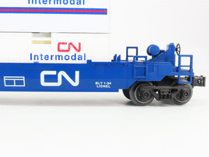 O Gauge 3-Rail Lionel 6-16912 CN Canadian National Flat Car w/ Containers