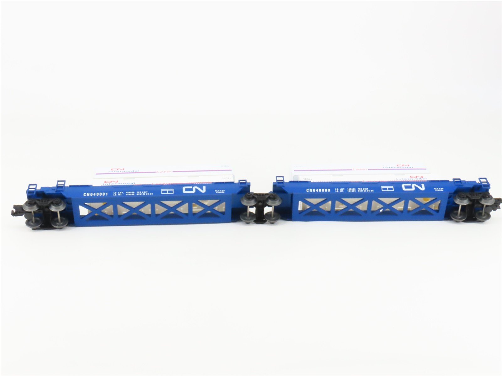 O Gauge 3-Rail Lionel 6-16912 CN Canadian National Flat Car w/ Containers