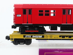 O Gauge 3-Rail MTH 20-98364 ITTX Trailer Train Flat Car #940298 w/ Subway Car