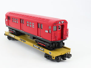 O Gauge 3-Rail MTH 20-98364 ITTX Trailer Train Flat Car #940298 w/ Subway Car