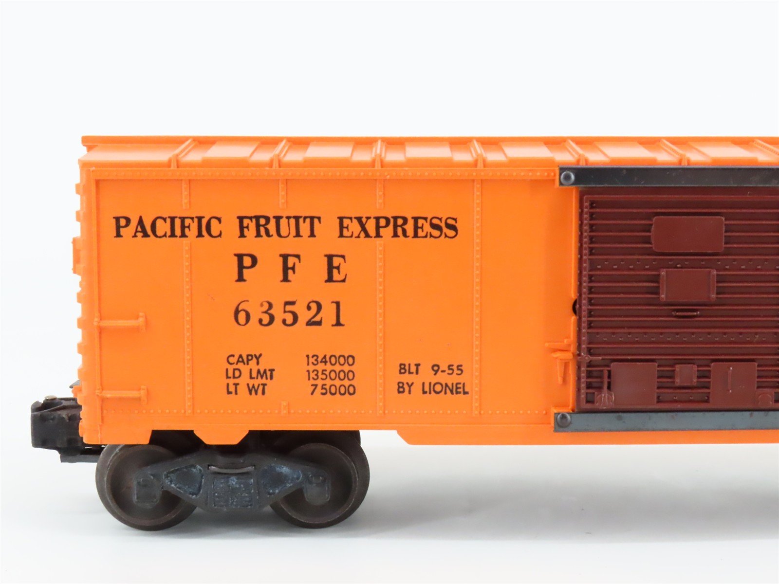 O Gauge 3-Rail Lionel SP UP PFE Pacific Fruit Express Ice Reefer #63521