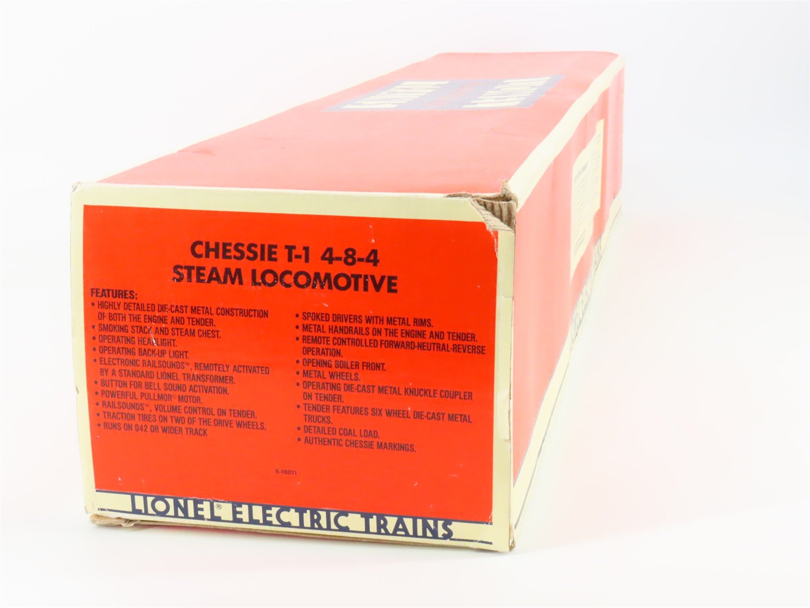 O Gouge 3-Rail Lionel 6-18011 Chessie System 4-8-4 T1 Steam Locomotive #2101