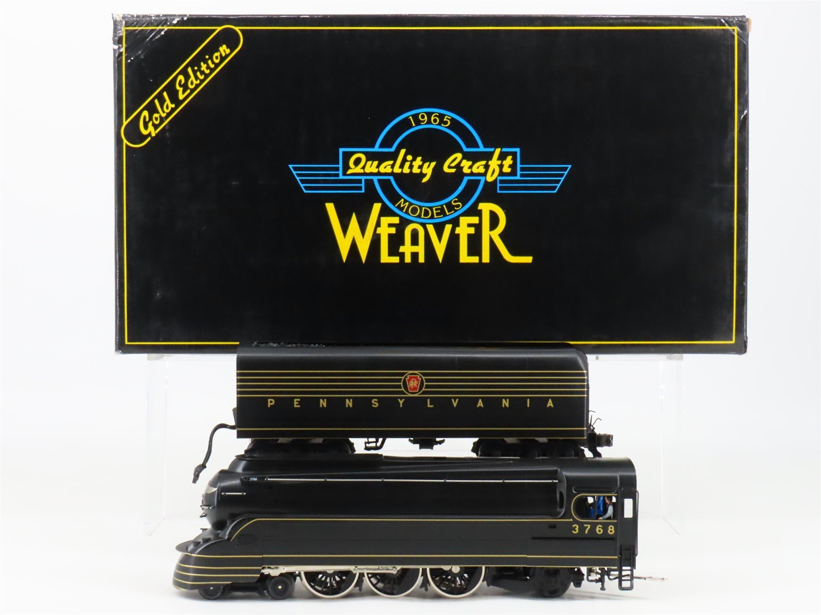 O Gauge 3-Rail Weaver PRR Pennsylvania BRASS 4-6-2 Torpedo Steam Loco #3768