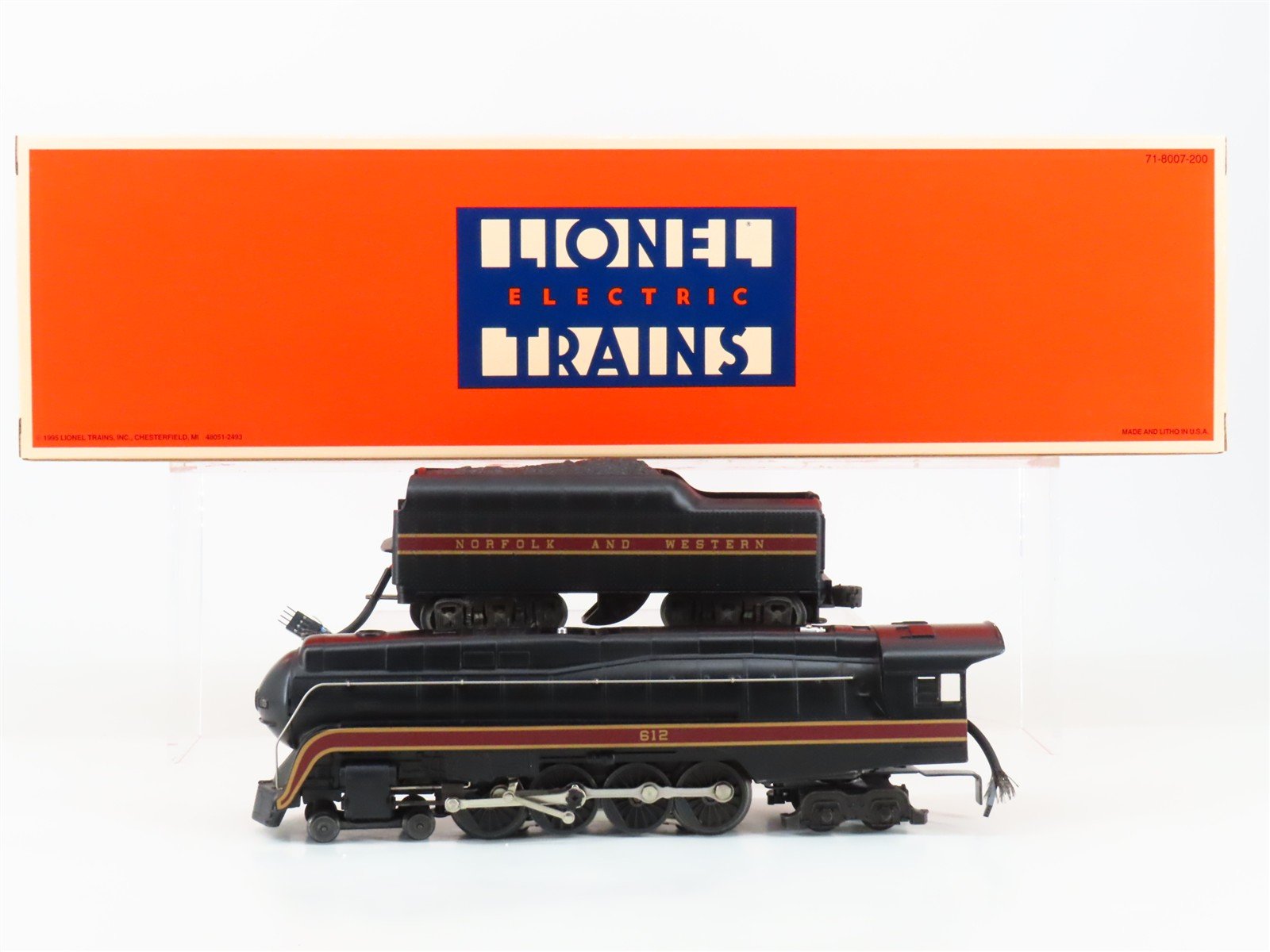 O Gauge 3-Rail Lionel 6-18040 N&W Norfolk & Western 4-8-4 Steam Locomotive #612