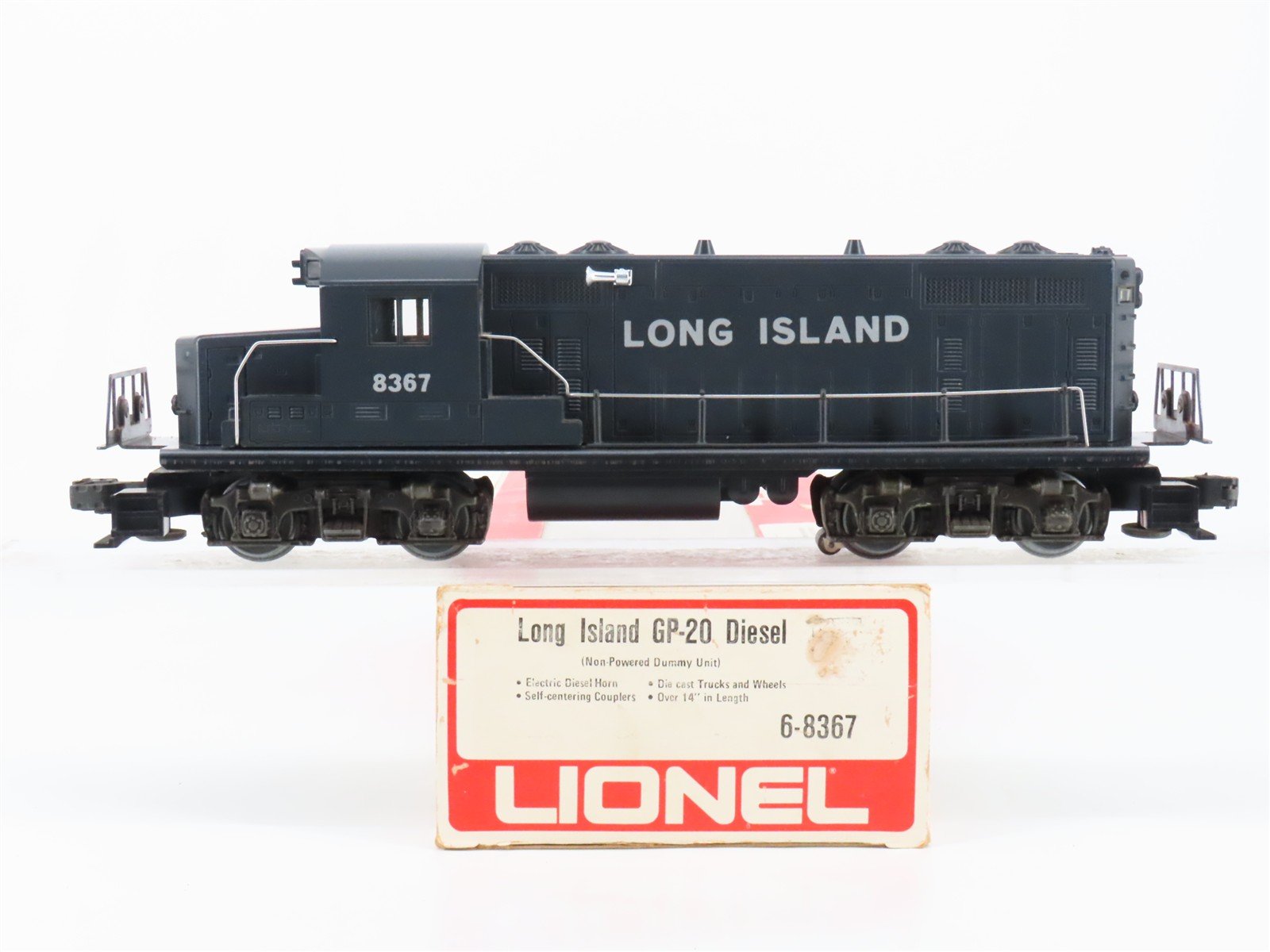 O Gauge 3-Rail Lionel 6-8367 LI Long Island GP20 Diesel Loco #8367 UNPOWERED