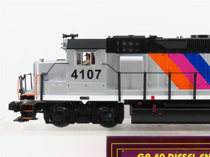 O Gauge 3-Rail MTH 20-2424-3 NJ Transit GP40 Diesel Loco #4107 UNPOWERED