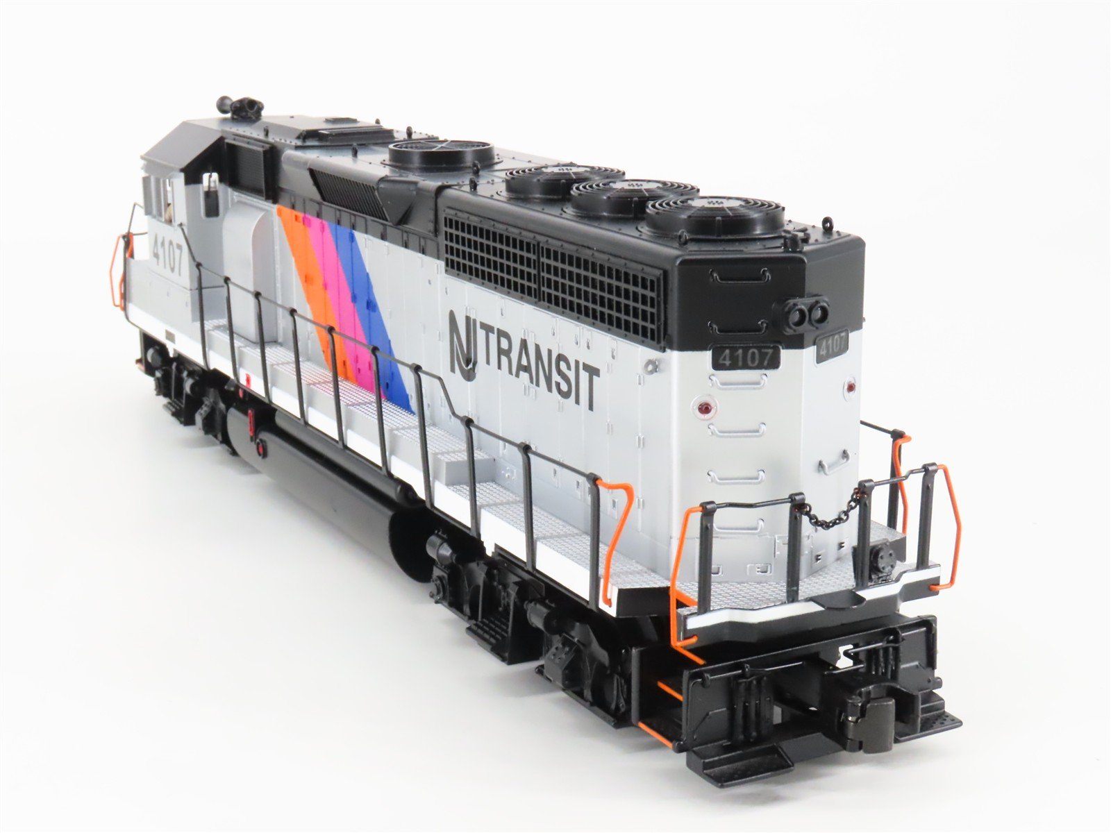 O Gauge 3-Rail MTH 20-2424-3 NJ Transit GP40 Diesel Loco #4107 UNPOWERED