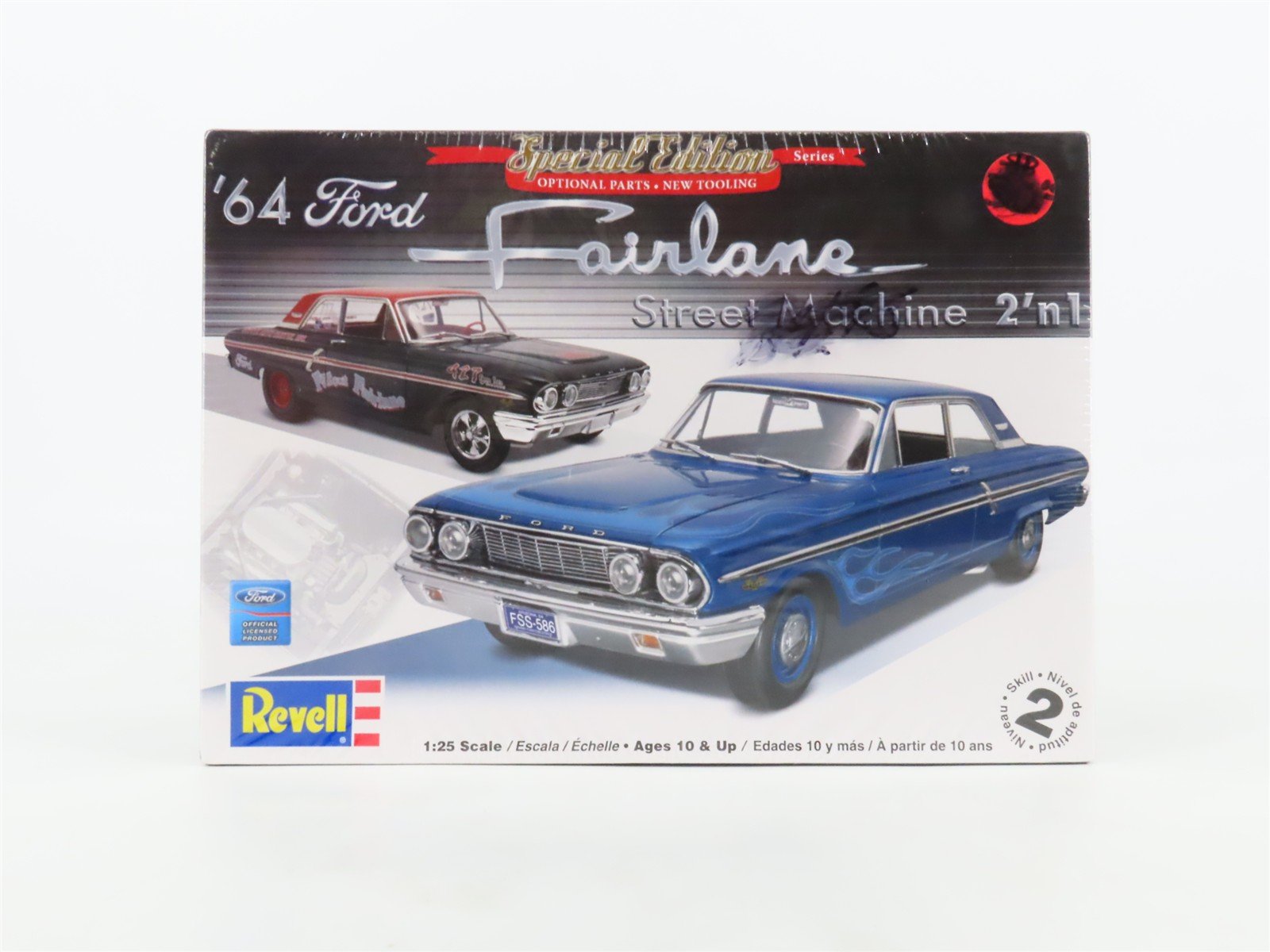 1:25 Scale Revell 2 'n 1 Kit 85-2076 '64 Ford Fairlane Street Machine - Sealed