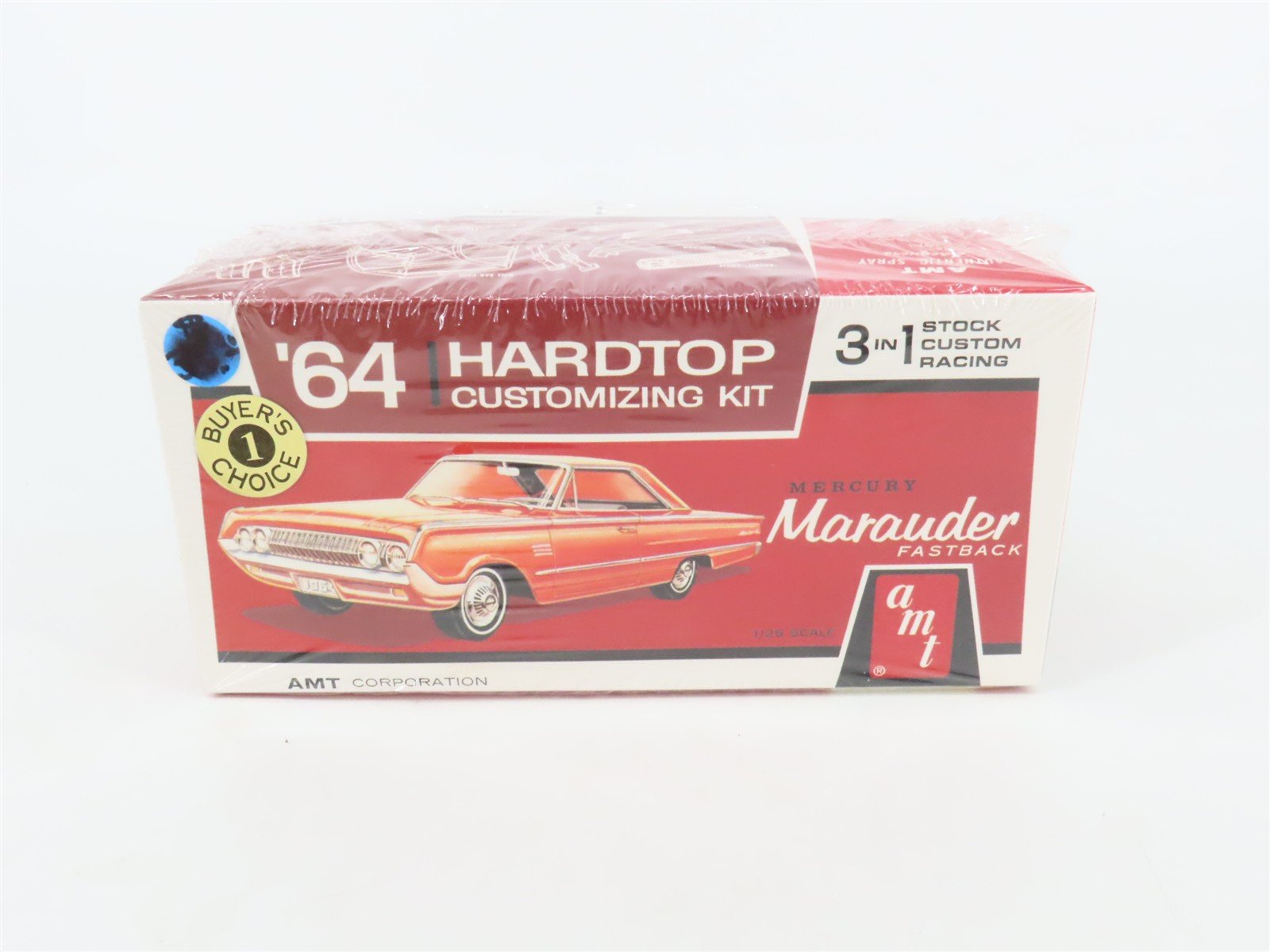 1/25 Scale AMT 3 in 1 Kit 6022 '64 Hardtop Mercury Marauder Fastback - Sealed
