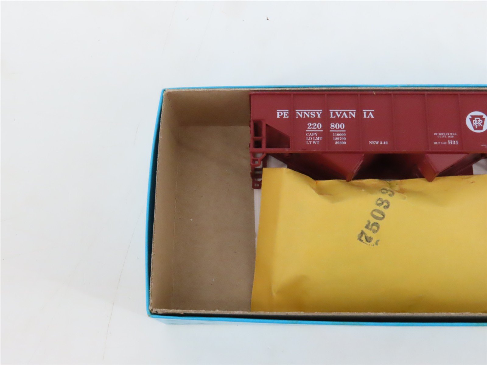 LOT of 3 HO Scale Athearn PRR Pennsylvania 2-Bay Open Hopper Car Kits