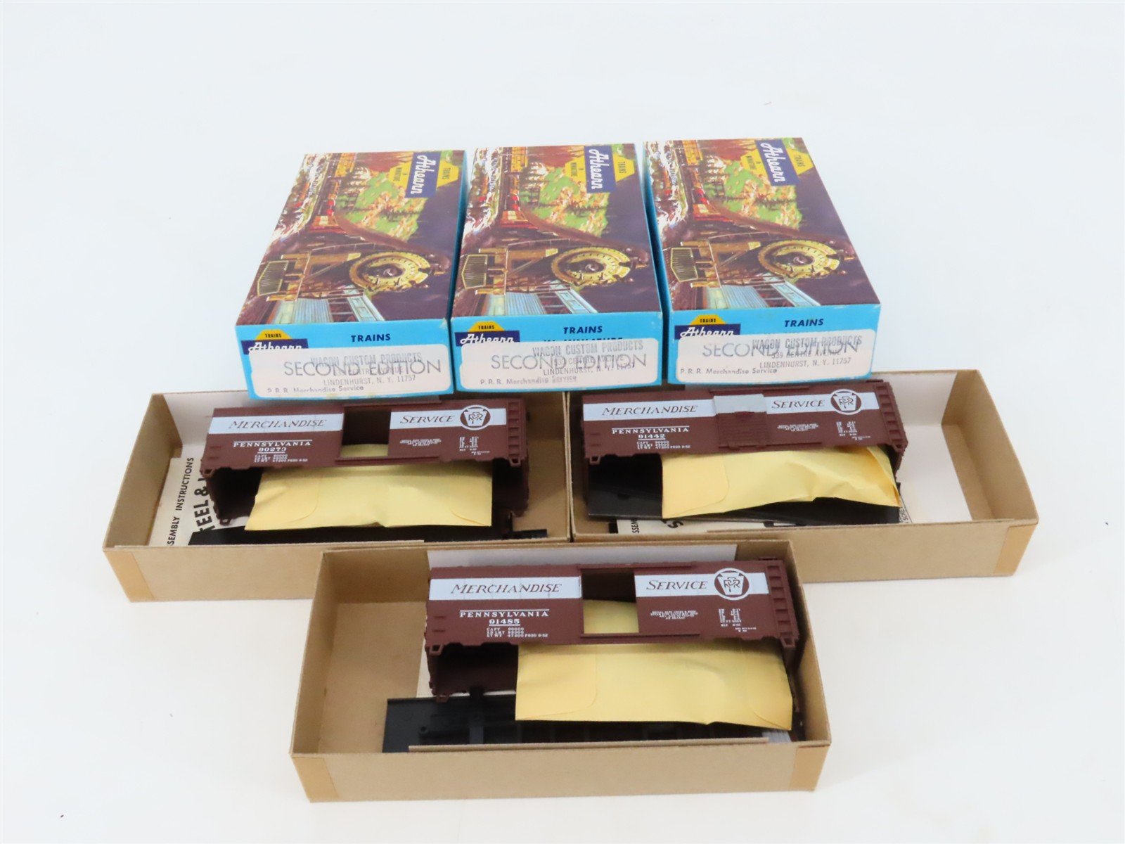 LOT of 3 HO Scale Athearn PRR Pennsylvania 