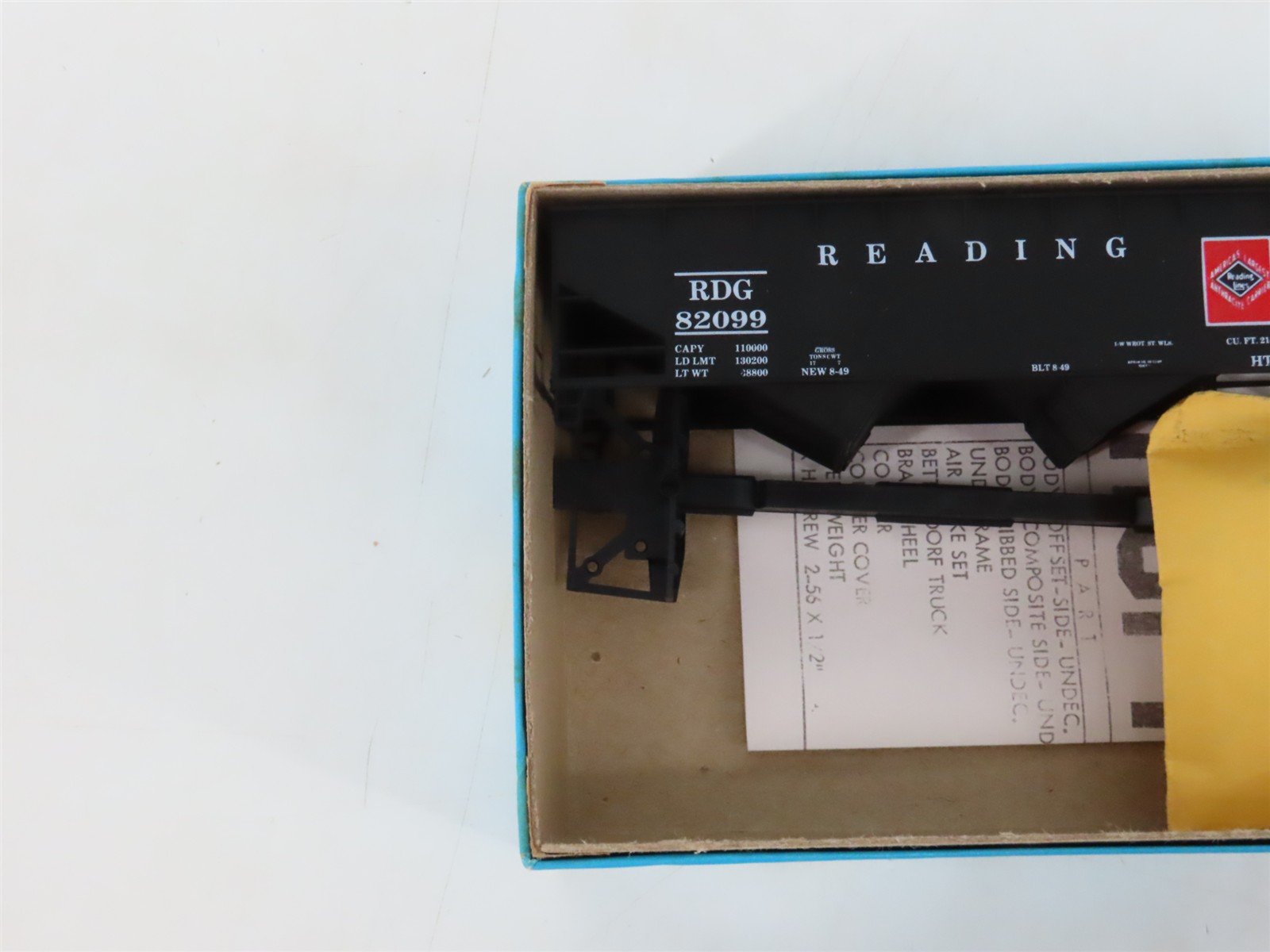 LOT of 2 HO Scale Athearn RDG Reading 2-Bay Open Hopper Car Kits