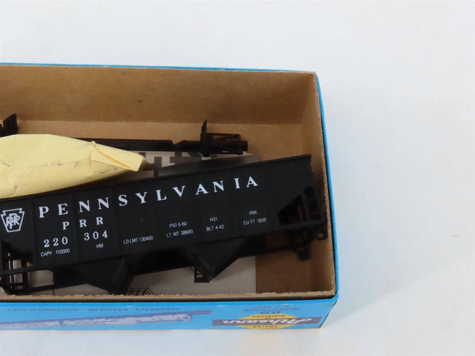 LOT of 3 HO Scale Athearn PRR Pennsylvania 2-Bay Open Hopper Car Kits