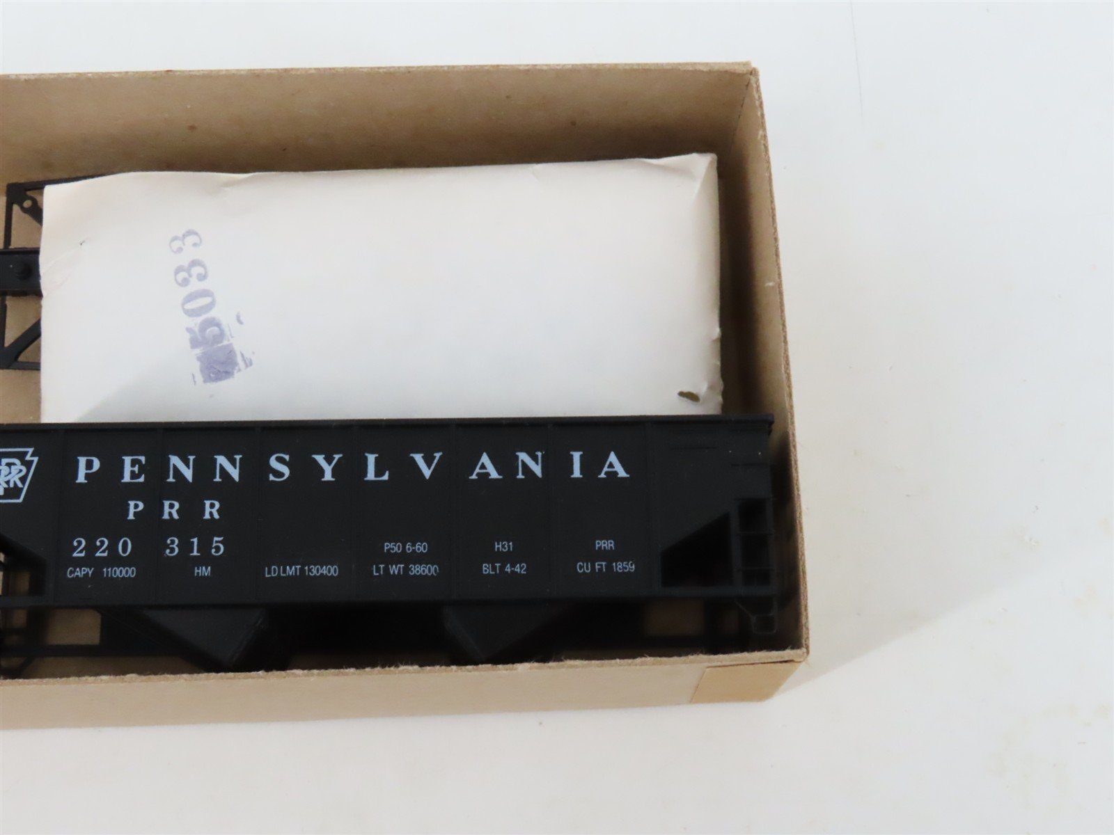 LOT of 3 HO Scale Branchline PRR Pennsylvania 2-Bay Open Hopper Car Kits